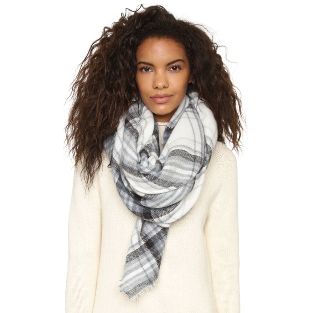 Spun Scarves by Subtle Luxury Plaid Blanket Scarf